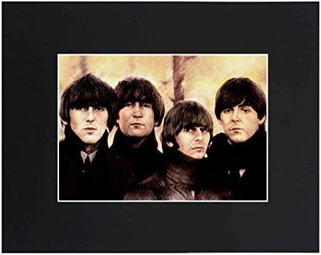 XQArtStudio The Beatles Band 8x10 Black Matted Art Artworks Print Paintings Printed Picture Photograph Poster Gift Wall Decor Display