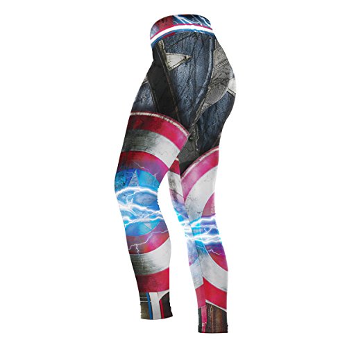 Gash Hao Women's Fitness Yoga Sport Pants Printed Stretch Ankle Legging (NO-1)