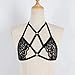 liwei18 Women's Harness Body Bra Black Belt Elastic Cupless Cage Bra Bralette Crop Top
