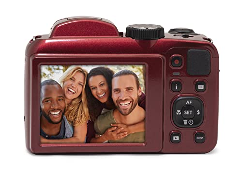 KODAK PIXPRO AZ255-RD 16MP Digital Camera 25X Optical Zoom 24mm Wide Angle Lens Optical Image Stabilization 1080P Full HD Video 3