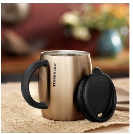 Starbucks Stainless Steel Desktop Mug - Bronze, 14 fl oz