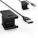 [2 PACK] Fitbit Charge 2 Charger, MoKo [3.7 FT+ 1.6 FT] Replacement USB Charger Charging Cable Cradle Dock Adapter for Fitbit Charge 2 Heart Rate + Fitness Wristband, BLACK