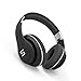 SoMi Bluetooth Wireless & Wired Hi-Fi Stereo Rechargeable Headphones, Comfortable, Foldable, Adjustable Protein Earmuffs with Built-in Mic, Overhead Headset - Retail Package -Black