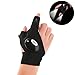 Coroler Cool Fingerless LED Flashlight Gloves for Repairing,Working in Darkness Places, Fishing, Camping, Hiking and Outdoor Activities (Right Hand)