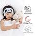 Charlxee Kids Headphones Children Girls Boys Teens Volume Limiting Foldable and Durable Headphone Headband for School, Home and Travel -White Panda