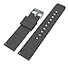 BARTON WATCH BANDS 22mm Smoke Grey Soft Silicone Quick Release Straps