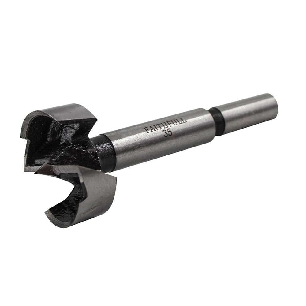Faithfull FAIFOR35 Forstner Bit for Hardwood, Softwood, Drilling, Boring, Straight, Angled, Overlapping, Pocket holes - 35mm