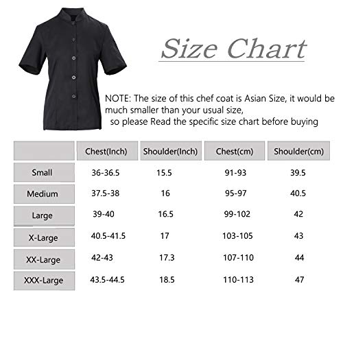 Women's Single-Breasted Chef Coat Short Sleeve Lightweight Chef Jacket, Wine