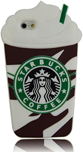 iPhone 6S Case, CASEPLAY Cute 3D Cartoon Character Protective Soft Silicone Phone Case Cover for Apple iPhone 6/6S 4.7" (Starbucks)