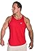 Dri Fit Microfiber Bodybuilding Stringer Tank Top Y-Back Racerback, Medium, Red