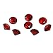 LONGWIN 30mm(1.2 inch) Crystal Diamond Themed Dinner Party Table Decoration Party Favors Gift Idea Pack of 8 (Red)