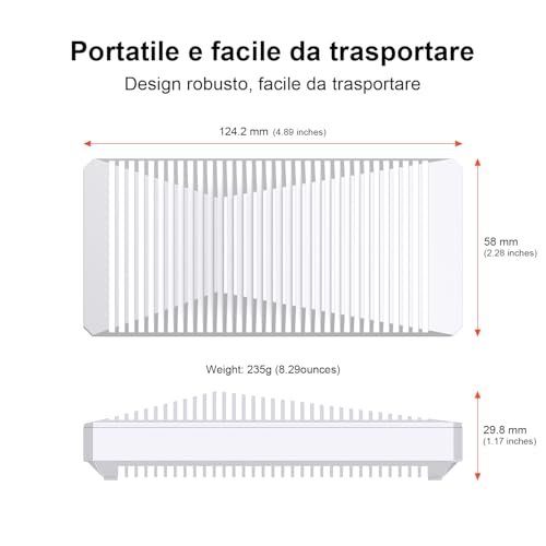QWIIZLAB 80Gbps Fanless NVMe Enclosure with Aluminum Case, Thunderbolt 5/4/3 Compatible, Backward Compatible with USB4/UBS3.2/3.1/3.0, Supports PCIe M.2 SSD up to 8TB (Silver)