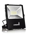 Hyperikon LED Flood Light, 100W (400W Equivalent), 5000K (Crystal White Glow), Waterproof, IP65, 110° Beam Angle, 120-277v, Instant On, UL and DLC Certified