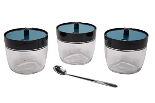 8 Piece Coffee Set w Spoon Creamer Sugar Set Restaurant Supplies Stainless Steel Dispenser Pitcher Sugar Spice Jars - Thumbnail 2