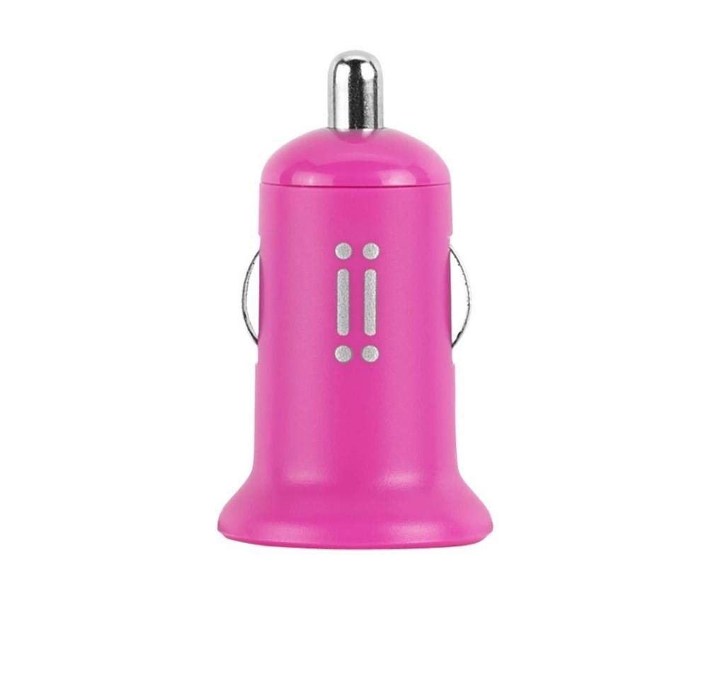 aiino Car Charger 1 USB 1A Ports USB Car Charger Universal USB Car Charger Compatible with iPhone 11/11 Pro/X/8/7/6, iPad, Samsung S10/S9/S8/S7, Huawei, Honor - Pink