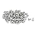 uxcell M5x10mm 304 Stainless Steel Button Head Hex Socket Cap Screws Bolts 80pcs