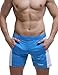 SEOBEAN Men's Sports Gym Training Fitness Short Pants (Medium/28-30Inch, 2763 Blue)