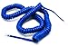 Telephone Cord Handset Curly - Phone Color Classic Blue 15ft - Works on virtually all Trimline Phones and Princess Telephones - Landline Telephone Accessory iSoHo Phones