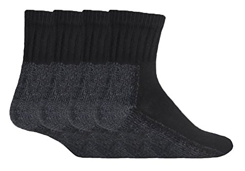 Workforce - Mens Pack Breathable Short Quarter Ankle Work Socks For Boots