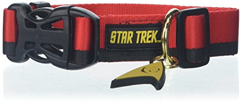 Star Trek Dog Collar Red Medium - Boldly go where no other dog has gone before
