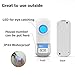 Wireless Doorbells Chimes Waterproof Plug & Play door bell with 2 Remote Door Bell Buttons and 1 Plug in Receiver, No Battery Required for Receiver 52 Ringtones