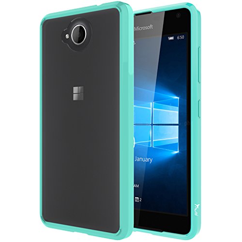 Lumia 650 Case, Tauri [Scratch Resistant] Crystal Clear Protective Case [Drop Protection] TPU Bumper Hybrid Case Cover for Microsoft Lumia 650 - Mint