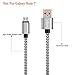 Galaxy S7 Edge Charger,Pack-3 6ft 2m Extra Long Braided Fiber Universal Micro USB Charger Cord Rapid Android Phone Data Charging Cable for Samsung Galaxy S7 S6 Edge HTC LG (Gold/Silver/Red)