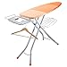 Bartnelli Pro Ironing Board with Steam Station Rest | Made in Europe | Adjustable Height with Storage Tray for Your Ironed Clothes | Includes Rack for Hanging Hangers (Ironing Surface Size 48x16”)