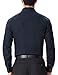 PJ PAUL JONES Young Mens Dress Shirts Slim Fit Basic School Shirts Soft Blue Dress Shirts (Navy Blue,M)