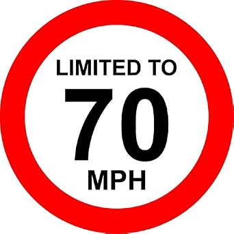 Road signs (30 mph speed limit) Limited To 70 MPH Vehicle Speed Limit Sign: Amazon.com: Industrial