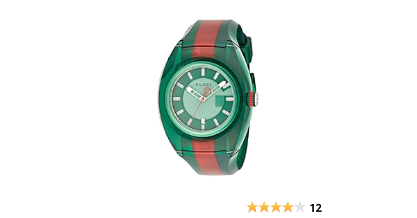 Gucci Quartz Stainless Steel and Rubber 