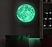 Glow in The Dark Moon Sticker: Majestic Paper Moon Sticker with Powerful, Long-Lasting Glow Easy Installation and Removal Great as Glow Nightlight Pair with Glow in The Dark Ceiling Stars