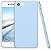 kwmobile Case Compatible with Apple iPhone SE (2022) / iPhone SE (2020) / iPhone 8 / iPhone 7 Case - Protective Slim TPU Phone Cover - Soft Matte Finish - Light Blue Matte