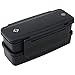 Stackable Black Bento Box with Utensils - Microwave, Dishwasher, Freezer Safe, BPA Free FDA Approved, Black 750ml Capacity Japanese Style