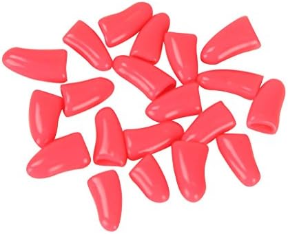 colorofthewind Soft Claws Nail Caps Cover for Kittens Cats Dog 20 Pcs with Glue ,S,Watermelon red