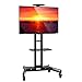 Mount Factory Rolling TV Cart Mobile TV Stand for 40-65 inch Flat Screen, LED, LCD, OLED, Plasma, Curved TV's - Universal Mount with Wheels primary