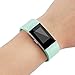 Vancle Fitbit Charge 2 Bands, Classic Edition Adjustable Comfortable Replacement Strap for Fit bit Charge 2 (No Tracker) (2PCS(Gray+Teal), Small)