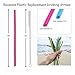 FERGRELM 12Pcs Reusable Silicone Straws, BPA Free, Regular Size, Set of 12, Includes 6 Pcs Brushes + 1 Storage Pouch