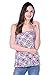 Bearsland Women's Maternity Nursing Tank Top and Cami Shirts,Pink/Black,X-Large
