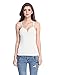 Shymay Women's V Neck Camisole with Build In Bra Padded Spaghetti Strap Tank Top