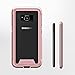 ZIZO ION Series for Samsung Galaxy S8 Case Military Grade Drop Tested with Tempered Glass Screen Protector Rose Gold Clear