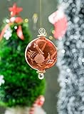 Engraved Red Glass Christmas ornament | Christmas