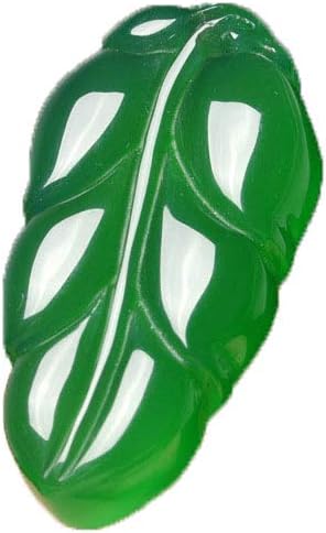 Ice Green Chalcedony Leaf Pendant Golden Branch Jade Leaf MenWomen Agate Pendant Fashion Versatile Pendant
