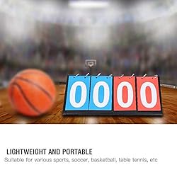 Sports Scoreboard, 2/3/4 Digit Portable Flip