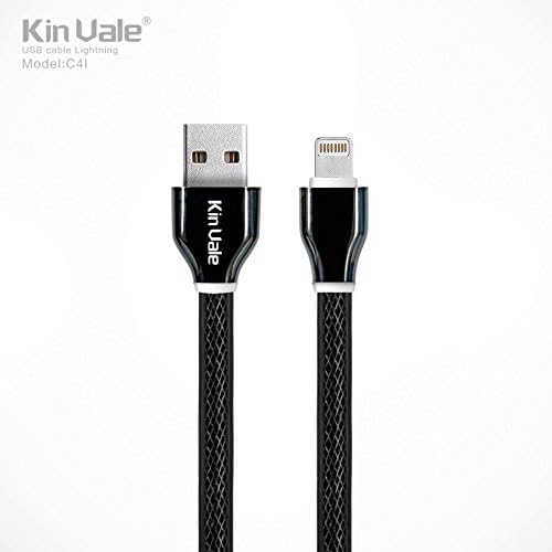 Kin Vale Charging Cable with LED lumieux Black
