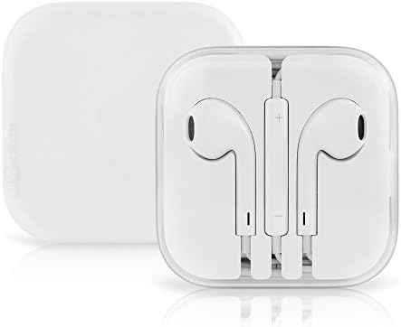 AZpods Noise Cancelling Earbuds with Remote and Mic for Apple iPhones, iPad/iPod and Android Phones - White