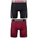 adidas Men's Sport Performance Mesh Midway Underwear (2-Pack), Black/Real Red Real Red/Black, X-LARGE