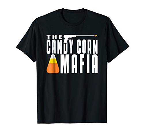 Candy Corn Mafia T-shirt Gangster Mobster Boss Halloween