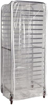 Winholt SRC-58/3Z Bun Pan Rack Cover, Heavy Duty Plastic, 3 Zippers, 23" W x 28" L x 61