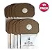 Think Crucial Replacement Vacuum Bag – Compatible with Eureka Part # 62370, B352-2500 – Fits Models SC412 – Fits Models Eureka BV-2, Sanitaire, Backpack, Carpet Pro, Piranha, Tornado – Bulk (10 Pack)